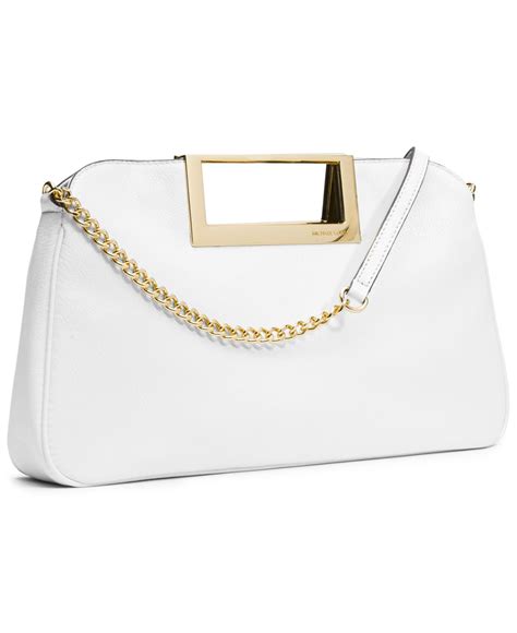 michael kors white clutch